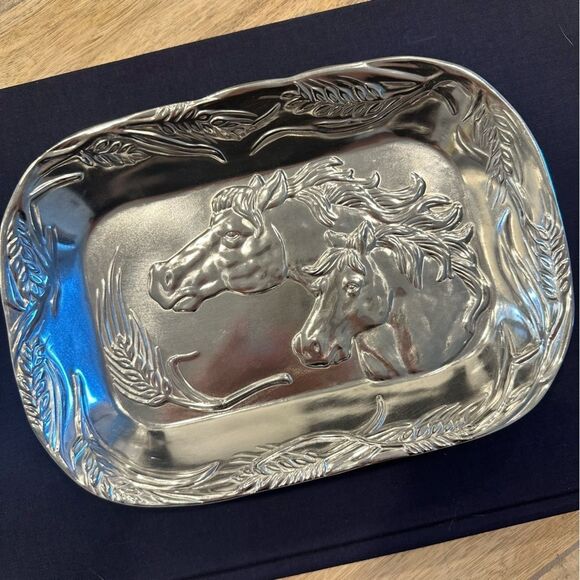 Arthur Court Pewter Horse Trinket Dish Tray - Picture 2 of 10